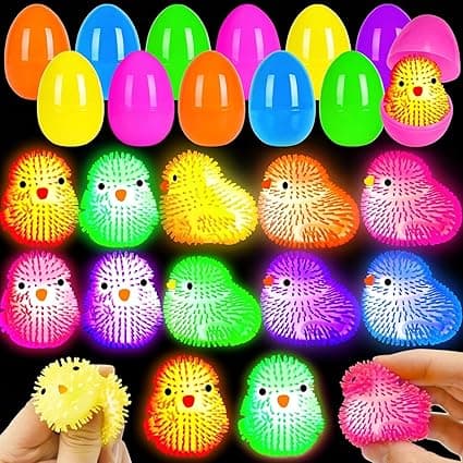 Easter Eggs Filled with Chick LED Puffer Balls