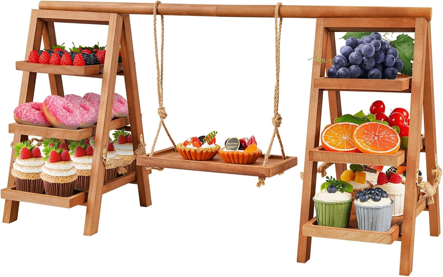 Wooden Cupcake Display for Desserts